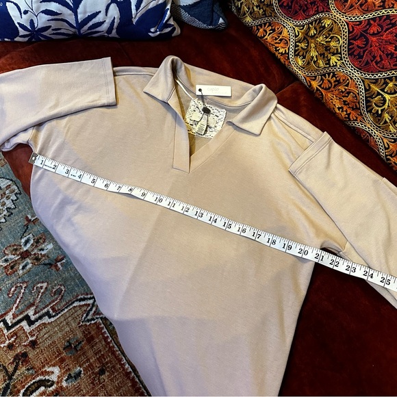 Cupio Blush Moonlight Basic V Neck Blouse - Picture 11 of 13